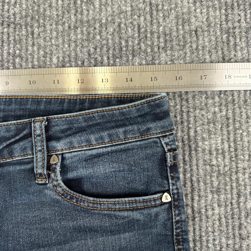 KUT from the Kloth Baby Bootcut Jeans Womens 10S Blue Dark Wash Stretch - Picture 9 of 11
